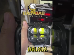 4 LED オウル 形 黒 アルミ 白 黄色 バイク LED スポットライト