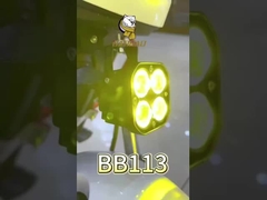 スクウェアスタイル 4D ホワイト ブライトライト 防水型 モーターカーLEDヘッドライト