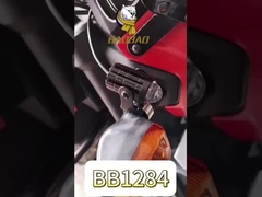 ホワイト イエロー 12V ユニバーサル MINI LED ヘッドライト バイクスポットライト