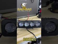 プラスチック4粒 白 黄色 閃光 赤 バイクの装飾部品