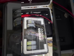 プラスチック アルミ 5 インチ 頭蓋骨 白 黄色 車のLEDヘッドライト モータースポットライト