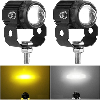 高明るさ ブラックケース シングルレンズ バイクプロジェクター LEDライト
