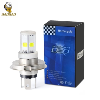12v H4 H6 BA20D ホワイト カラー メタル LED モーターバイクのインテリア電球 ホンダ・鈴木用