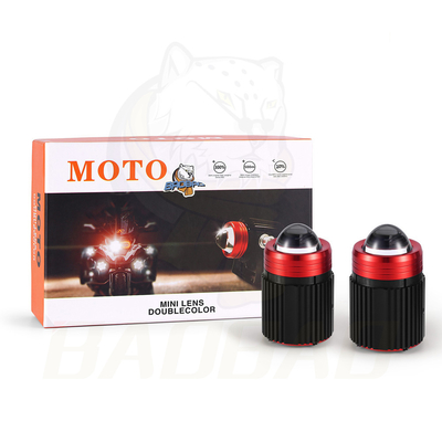 46W メタル ホワイト イエロー モーターサイクルの補助 LED 運転 ミニ霧灯