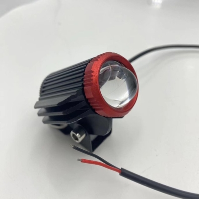 80V アルミ ホワイト イエロー フラッシュ ミニ LED レンズ ヘッドライト 霧灯