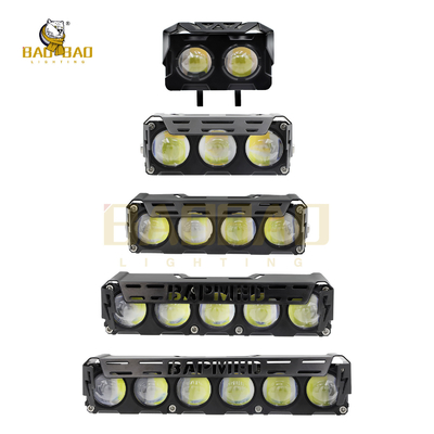 全アルミ ホワイト イエロー 双色フラッシュ 2 Eyes 3 Eyes LEDヘッドライト バイク用